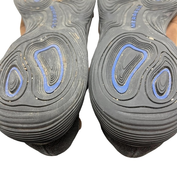 MERRELL TOPO PERF MOC CHOCOLATE Brown Genuine Leather Loafers Casual Shoes 10.5 - Picture 16 of 16